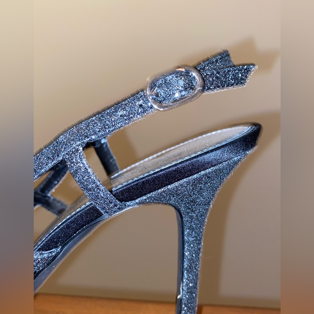“Nina” Shoes Sparkling Black Heels with “Touch of Nina insoles” - Picture 7 of 14